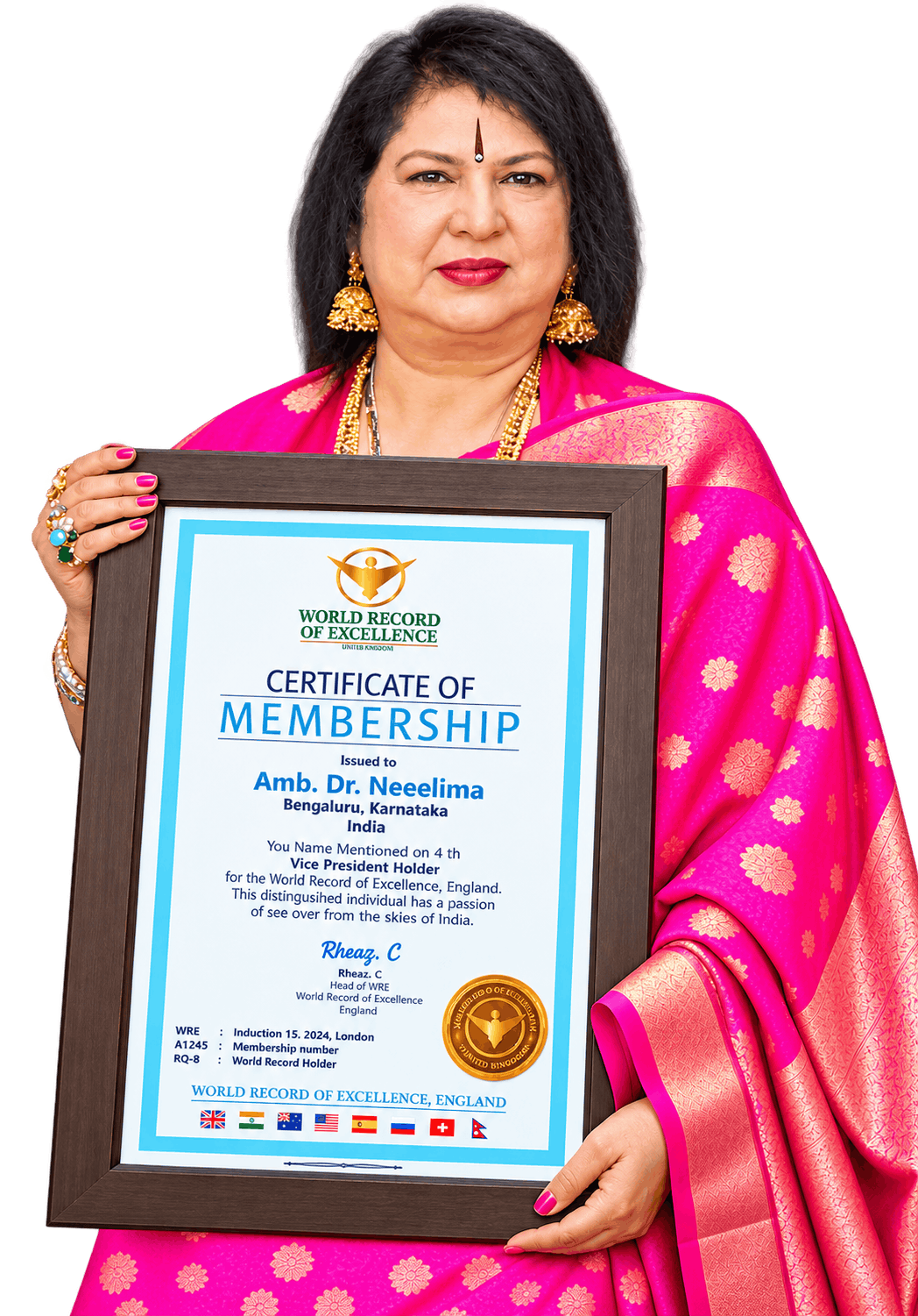 Holding WRE Certificate